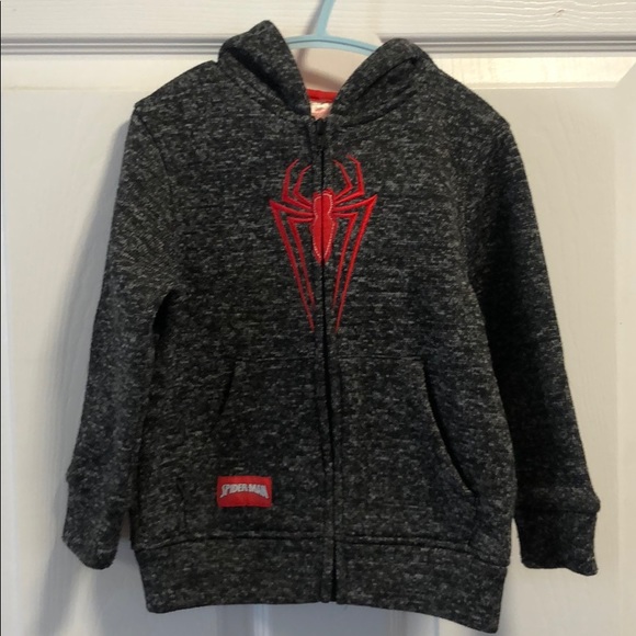 Spider-Man zip up Hooded Sweater size 4